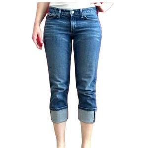 Banana Republic Folded Medium Wash Denim Capris EUC sz 12